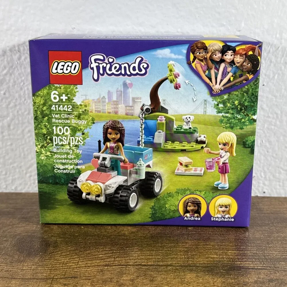 New! LEGO Friends Vet Clinic Rescue Buggy Set 41442 Andrea Stephanie Dog
